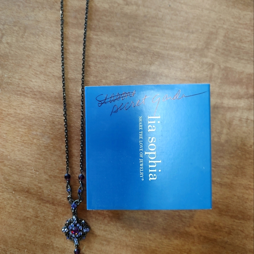 Lia Sophia secret garden necklace